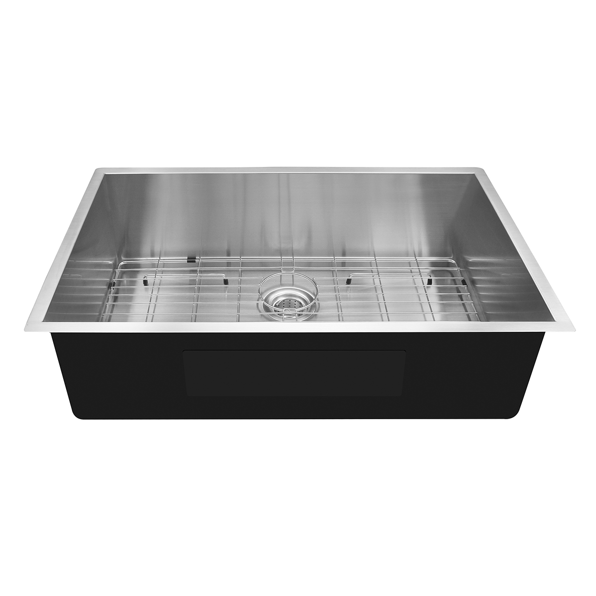 Lavello da cucina in acciaio inossidabile sottotop moderno fatto a mano calibro 16 per cucina