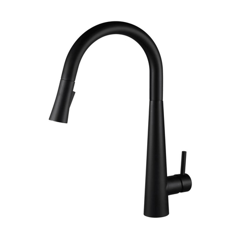 Rubinetto per lavello da cucina a scomparsa in ottone nero opaco Aquacubic cUPC più venduto