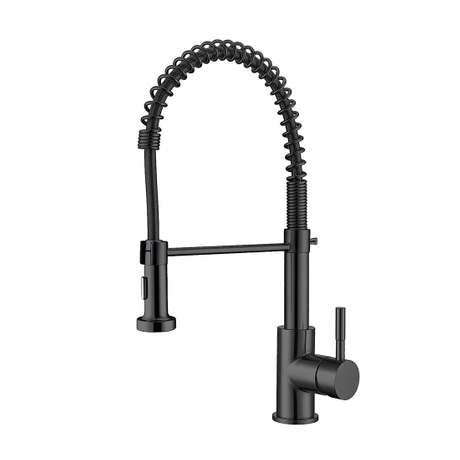 Rubinetto/rubinetto per lavello da cucina a scomparsa nero opaco Aquacubic CUPC High Quaity
